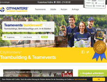 Tablet Screenshot of cityhunters.de